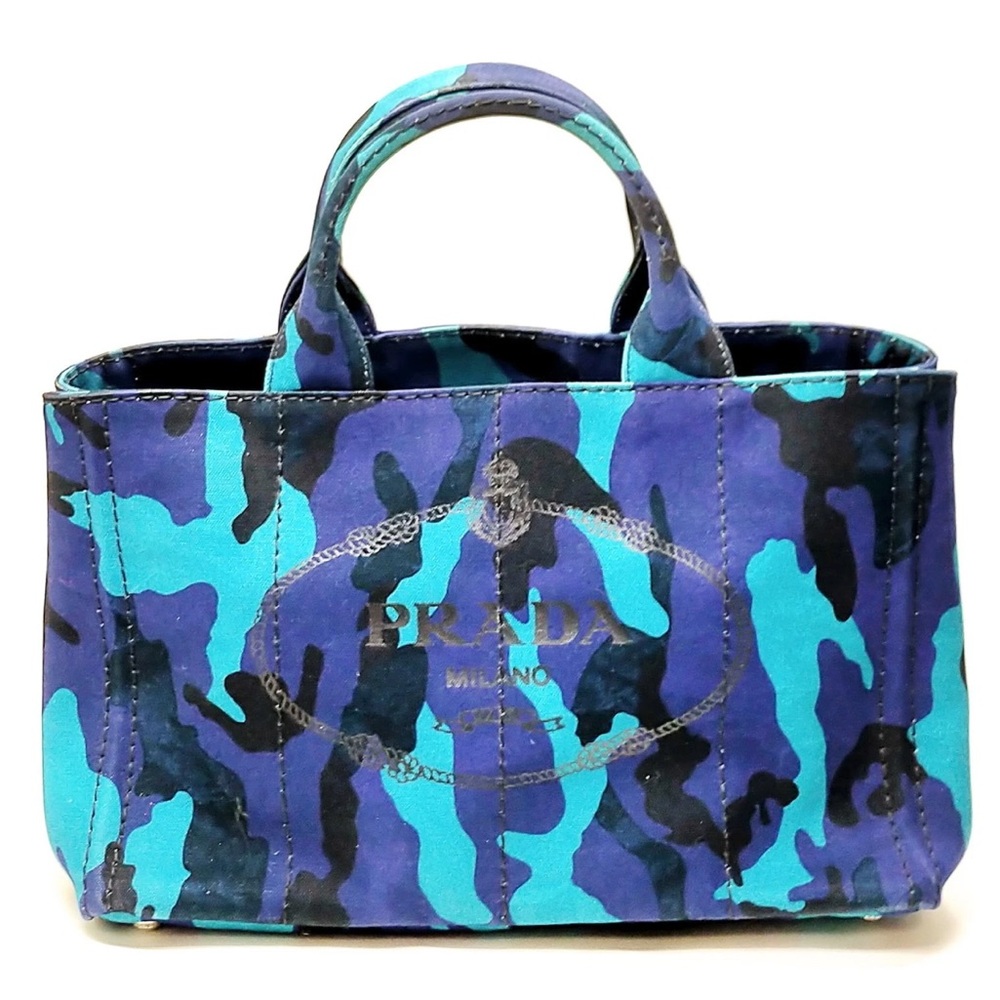 Prada Canapa Canvas Camouflage Bag
